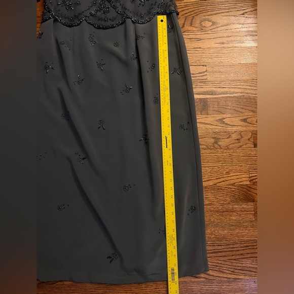 Jovani Embellished Mother of the Bride Dress – Charcoal Gray – Size 16 - Picture 9 of 9